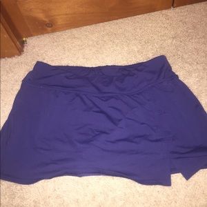 Blue swim skirt